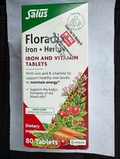 Salus Floradix Iron Plus Herbs 80 Tablets BB 02/2028