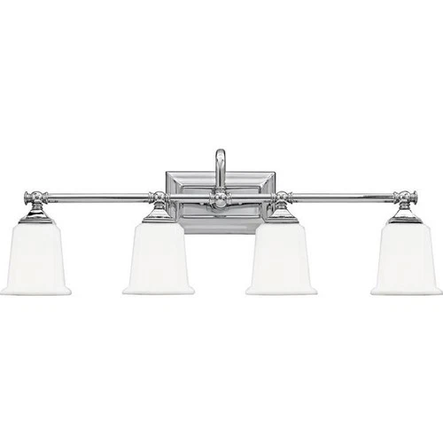 Nicholas 4 Light Transitional Bath Vanity - 10 Inches high-Polished Chrome - Picture 2 of 2