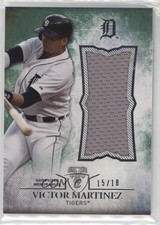 2015 Triple Threads Unity Single Jumbo Relics Emerald 15/18 Victor Martinez s7f