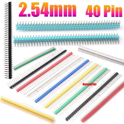 2.54mm Pitch 40 Pin Header Strips PCB Header Socket Single/Double Row Connectors
