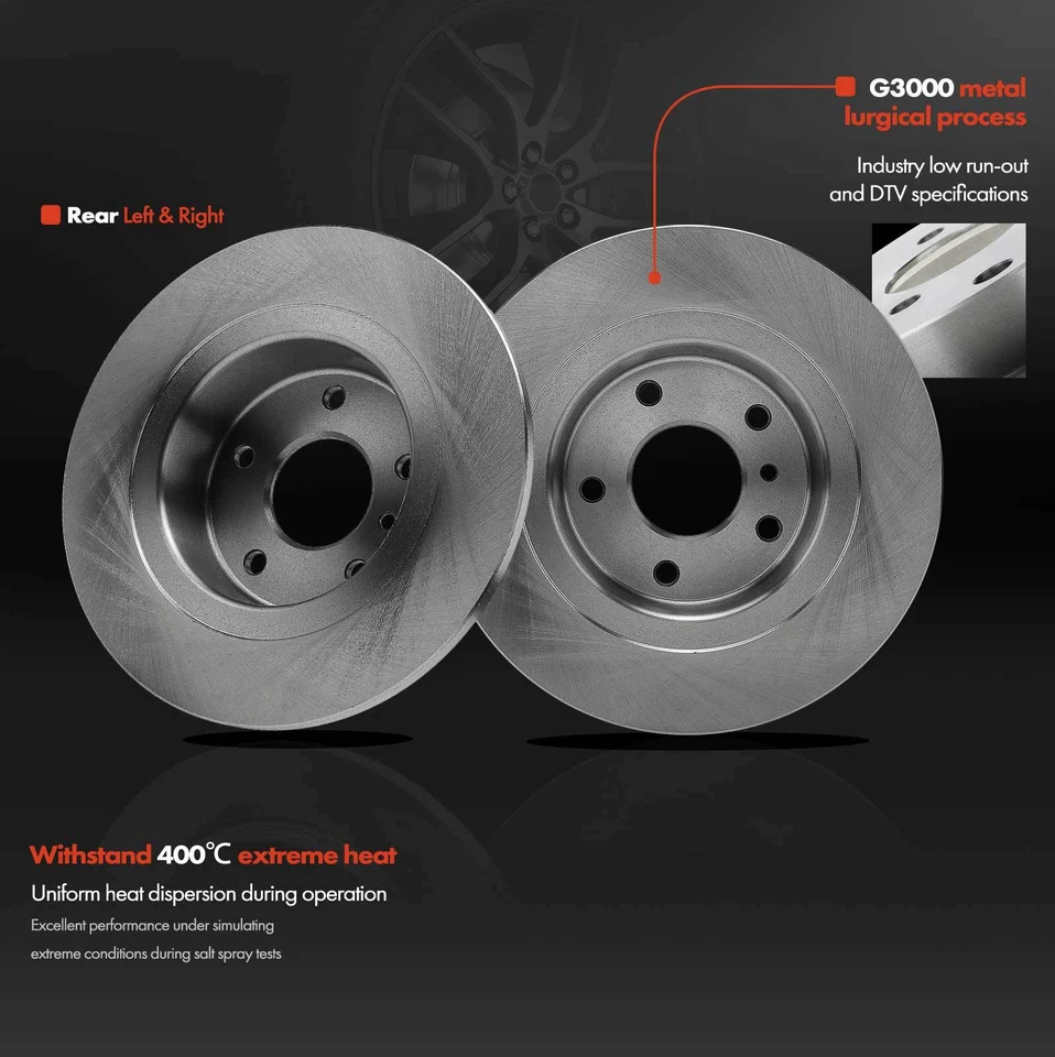 Rear Disc Brake Rotor for Land Rover Discovery 1999-2004 Range Rover 1995-2002 - Image 3 of 4