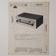 SAMS PHOTOFACT SERVICE MANUAL 438-9 HARMAN KARDON RADIO MODEL T-12
