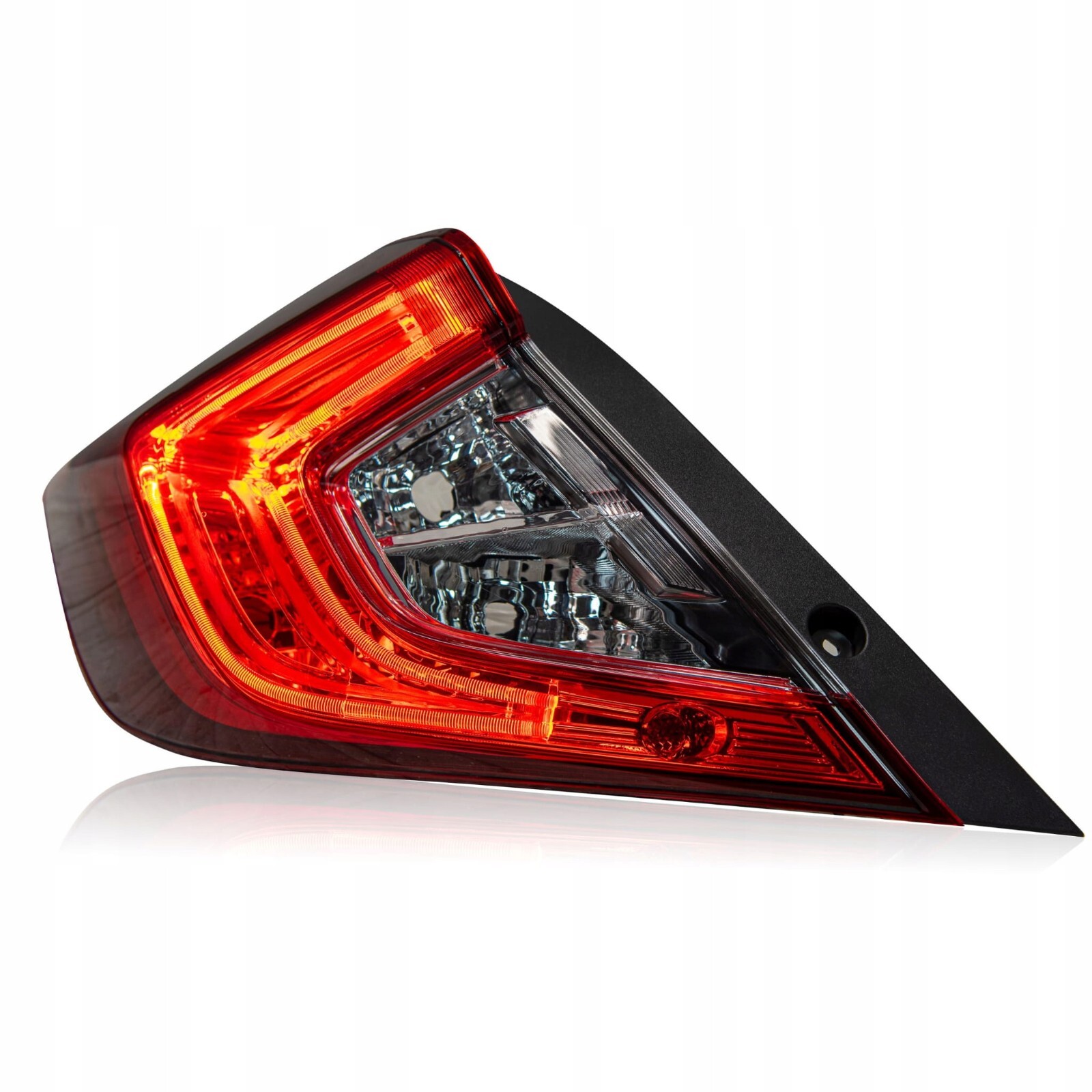 Feu arrière gauche LED pour Honda Civic X 2016-2019 noir et rouge OE 33550-TEX-Y01
