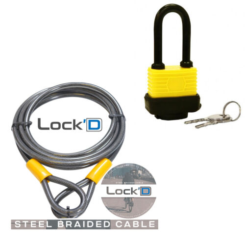 Bike Cable Lock - 10mm - Heavy Duty Security Cable - Cycle Lock Cable - Picture 21 of 22