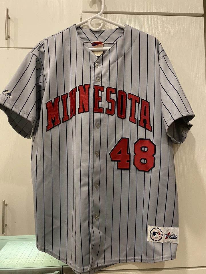 Torii Hunter Minnesota Twins Men's Grey Road Away Jersey Majestic XL 52 54 56 - Image 2 of 4