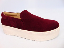 Yellow Box HARMONEE Slip-On Platform Casual Sneaker Size 7.0 Merlot Leather NEW