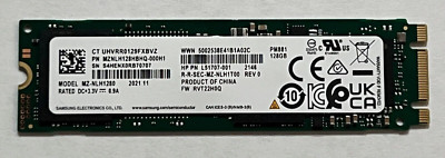SAMSUNG 128GB SATA SSD PM881 MZNLH128HBHQ-000H1 MZ-NLH1280