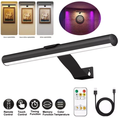 Dimmable Wireless Picture Lights with Remote, Display Lights for Paintings UK