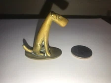 ANTIQUE AUSTRIA BRONZE WHW ART DECO HAGENAUER DOG STATUE SCULPTURE PAPERWEIGHT