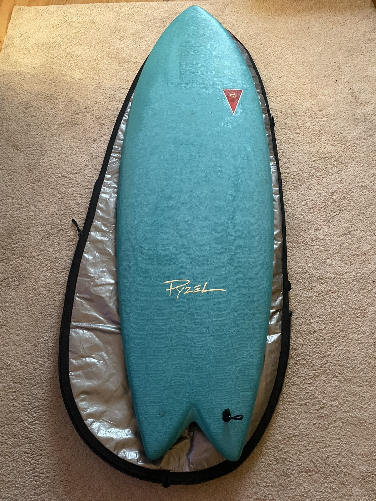 Pyzel JJF surfboard 5’6, Futures Fins And Dakine Board Bag eBay