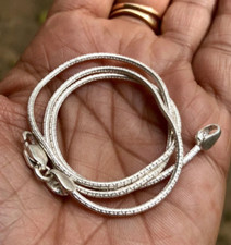 999 silver chain, 16 inch length approx and 9 gram weight approx