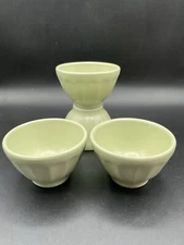Anthropologie Mini Matte Latte Bowls Earthenware 3.5 Oz. Set of 4 New Guacamole