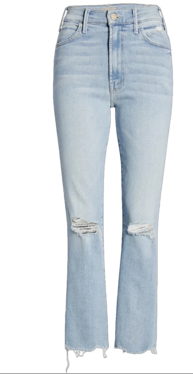 Mother The Hustler ankle chew petal plucker jeans 25 nwt
