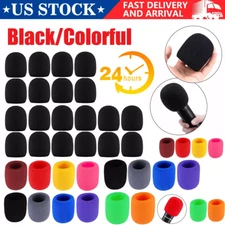 20PCS Black Handheld Stage Microphone Windscreen Foam Mic Cover Karaoke DJ-Party