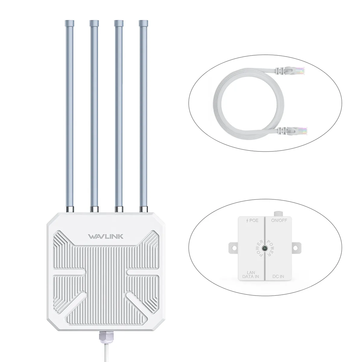Wavlink AX1800 Outdoor WiFi Range Extender Dual Band WiFi Repeater Long  Range Weatherproof Outdoor WiFi Signal Booster Access Point