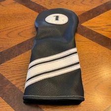 Generic Golf Driver Head Cover Black & White Nice