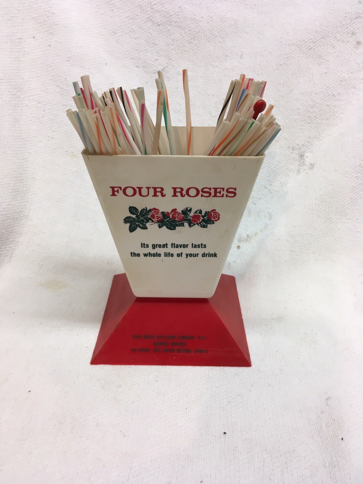 Vintage 1960’s Four Roses Whiskey Bar Top Swizzle Stick Holder & Sticks (RARE) eBay