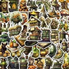 50 Pack of Forest Gothic Stickers for Laptop/Water Bottle/Phone Case