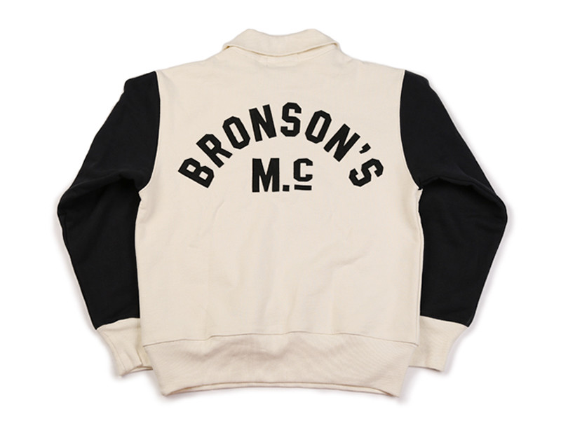 Bronson Heavyweight Vintage Motorcycle Racing Jersey 1/2 Zip Biker