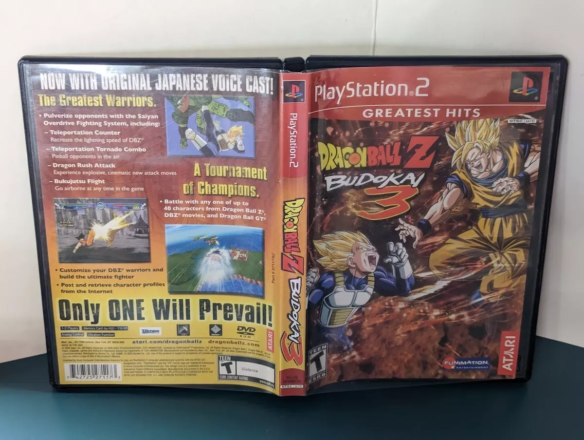 Dragon Ball Z Budokai 3 PS2 Sony PlayStation 2 NO MANUAL Tested