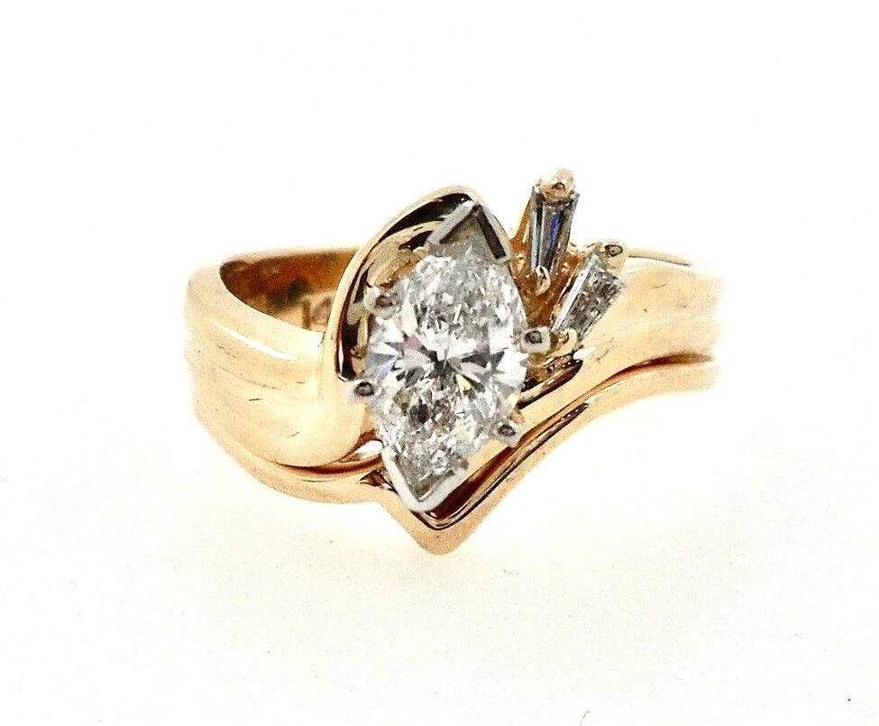 Ebay marquise sale diamond ring