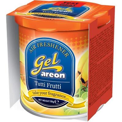 Air Freshener Areon Gel CAN Tutti Frutti Fragrance Box Fragrance Tree Car Fragrance Fragrance Gel
