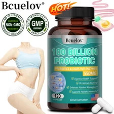 10 Billion Probiotic Capsules - Digestive Health, Eliminates Gas and Bloating