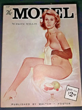 The Model by Fritz Willis number 117 vintage art educational book