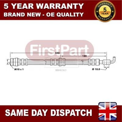 Fits Mazda 323 1985-1995 1.0 1.3 1.5 1.6 FirstPart Front Brake Hose B09243980