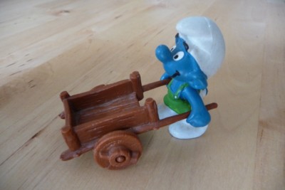 Smurf Schleich: 40206 la BROUETTE (Smurf Puffi Pitufo Smurf)