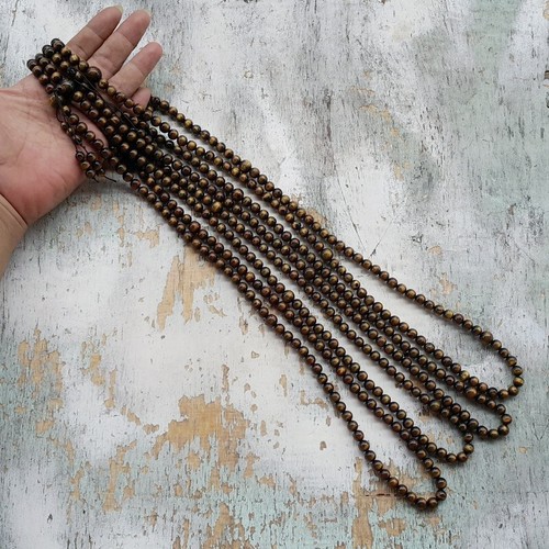 Golden Black Coral 108 Prayer Beads Genuine 8 MM Indonesian Sea Willow