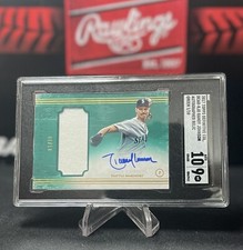 2017 Topps Definitive Collection Randy Johnson Green Relic Auto 1/10 SGC 9/10