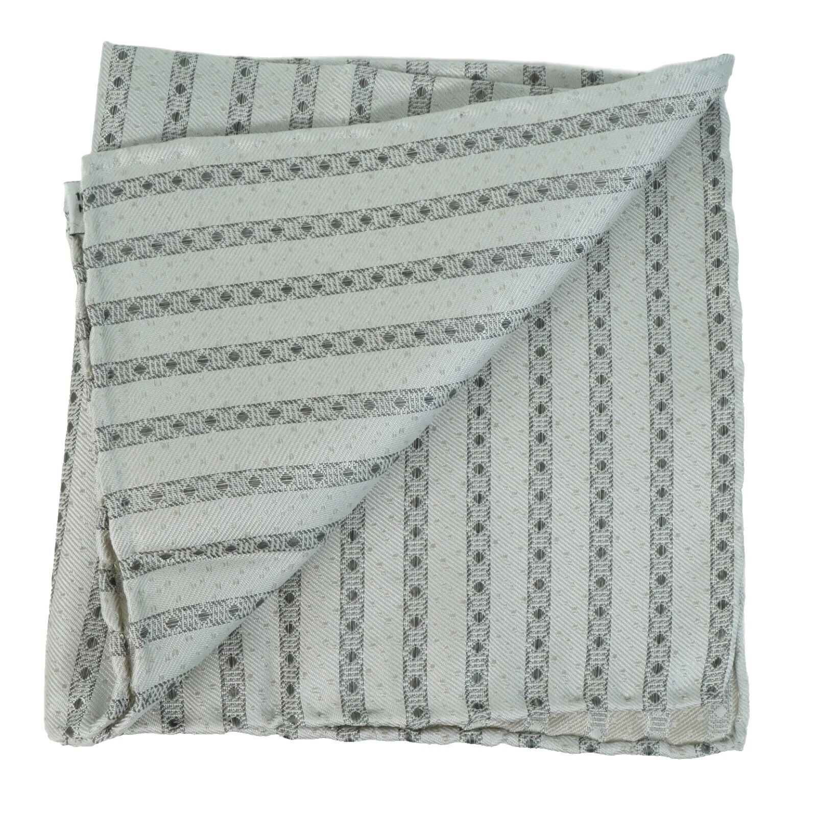 Pañuelos cuadrado de Bolsillo a Rayas Marrón para Hombres