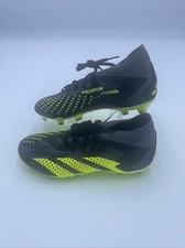 adidas Mens 5.5 PREDATOR ACCURACY.2 FIRM GROUND SOCCER Black/Yellow IG0781