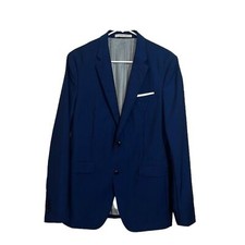 Zara Man Blue Double Button Blazer Suit Coat Sz 40