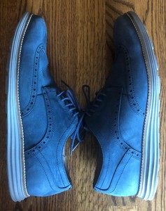 cole haan blue suede
