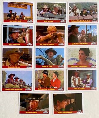 High Chaparral TV Series Color 14 Card Promo Set Very Rare