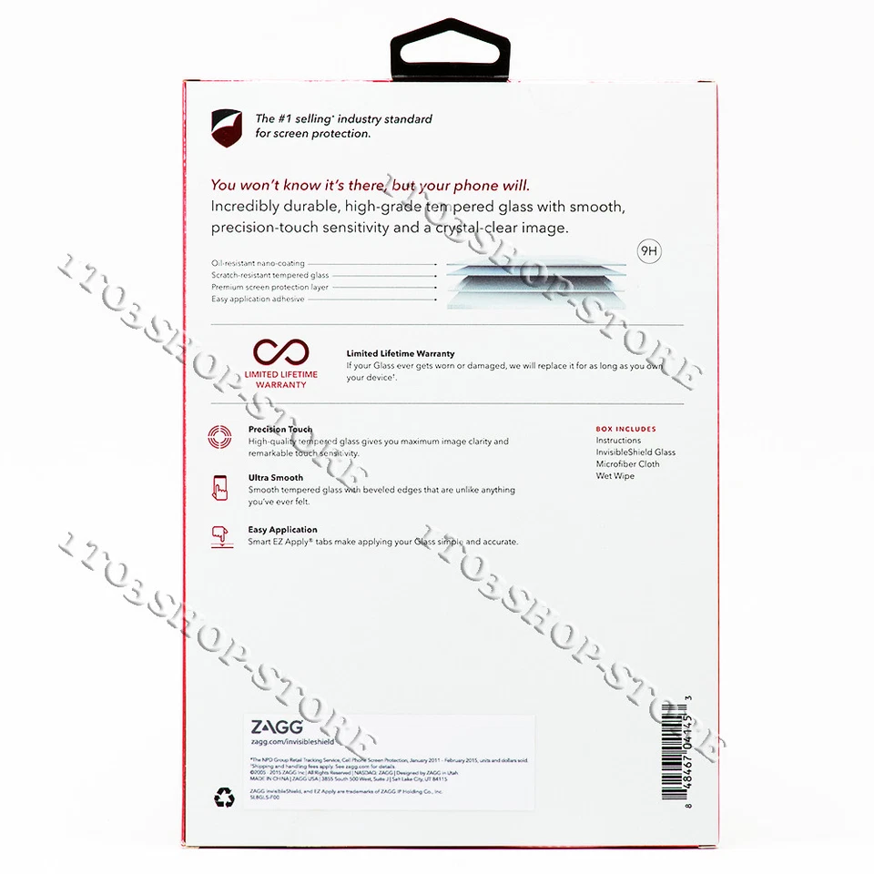 ZAGG Invisible Shield Glass Luxe HD Screen Protector For Spring Slate 8" Tablet - Image 2 of 2