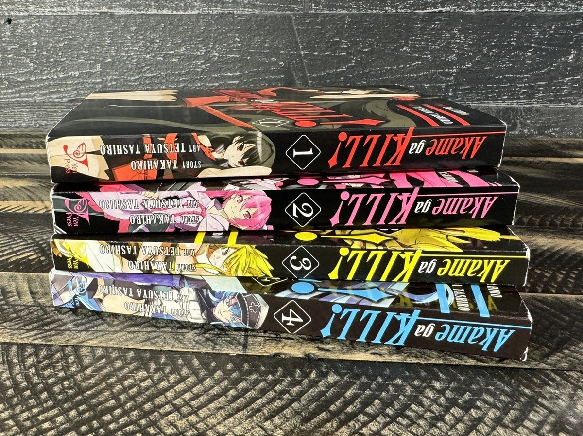 Akame ga Kill by Takahiro Volumes 1-4 | Manga Paperbacks | English