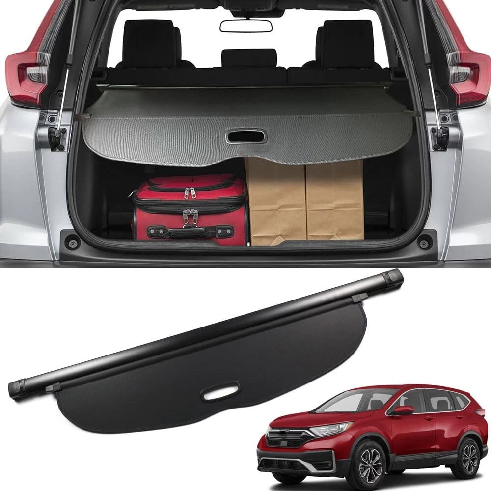 Retractable Trunk Cargo Cover For Honda CRV 2017-2022 - Luggage Security Shield, UV Protection, Easy Snap-On Install