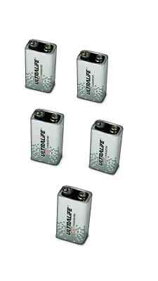 10X Ultralife  U9VL-J-P - 9V Block Power Cell Lithium Batterie 9V 1200mAh