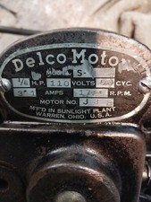 Vtg Antique Early 1900s Delco Motor J38 Model 4624 Works