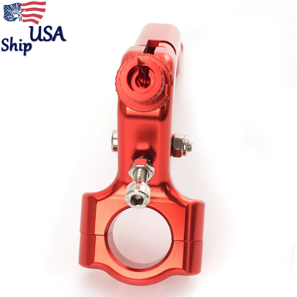 Palanca de embrague de cable de rendimiento CNC rojo CNC para CRF250X/CRF450R/CRF450X 02-16 Foto 2 de 4