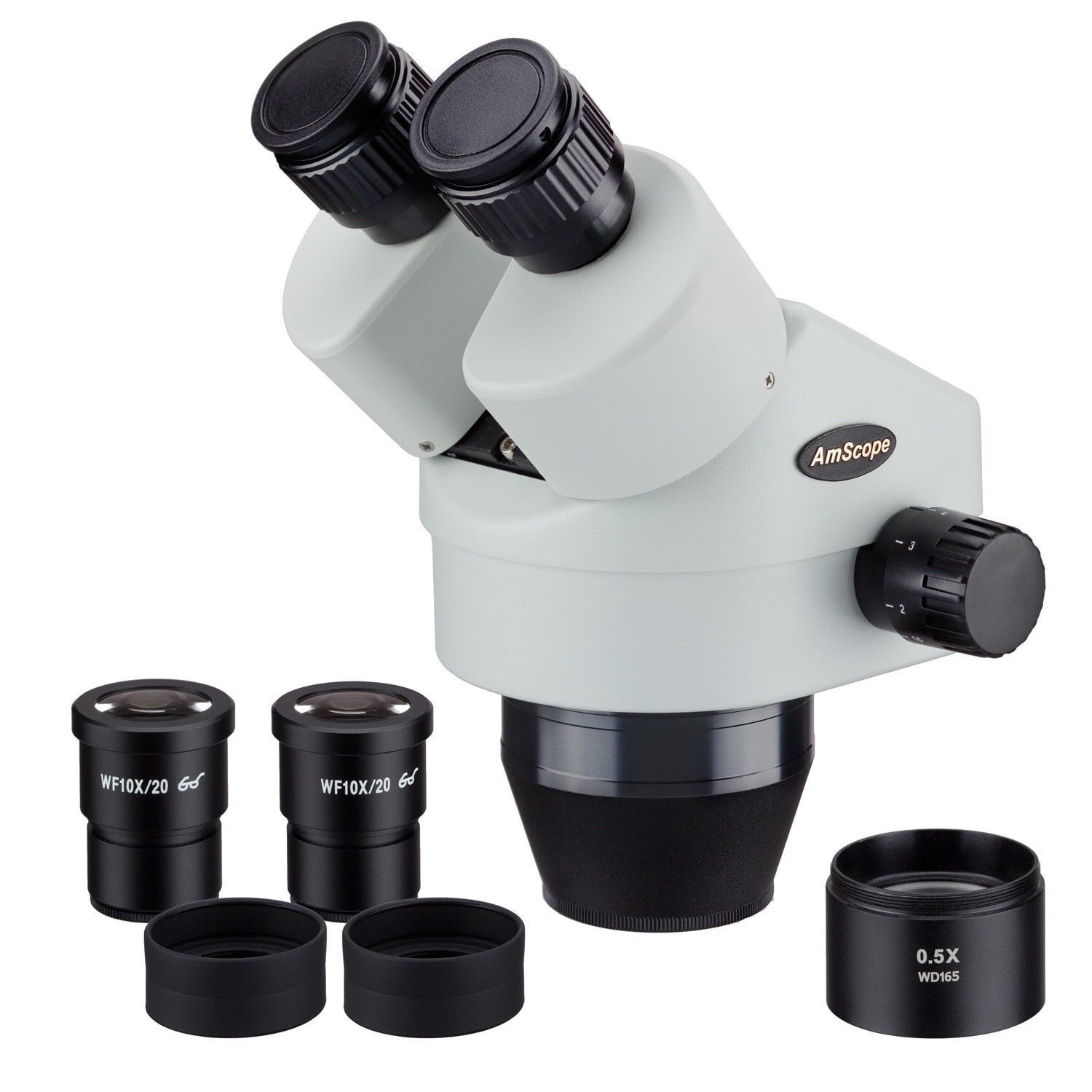 AmScope SM3545B 3.5X-45X Binocular Zoom Power Stereo Microscope Head
