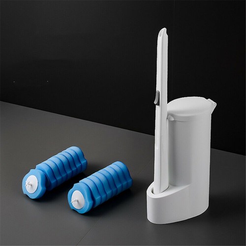 Cleaning Scrubber Holder Disposable Toilet Brush Refill Head Sponge Long Handle - Picture 12 of 12