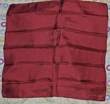 Tommy Hilfiger Men's Small Dot Pocket Square Color Red One Size