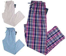 Ralph Lauren Men's Polo Pajama Pants P501SR w/ Drawstring, Multi-Color Checkered