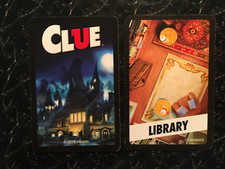 Clue 2018 LIBRARY  Room Card CLASSIC MYSTERY GAME  Hasbro