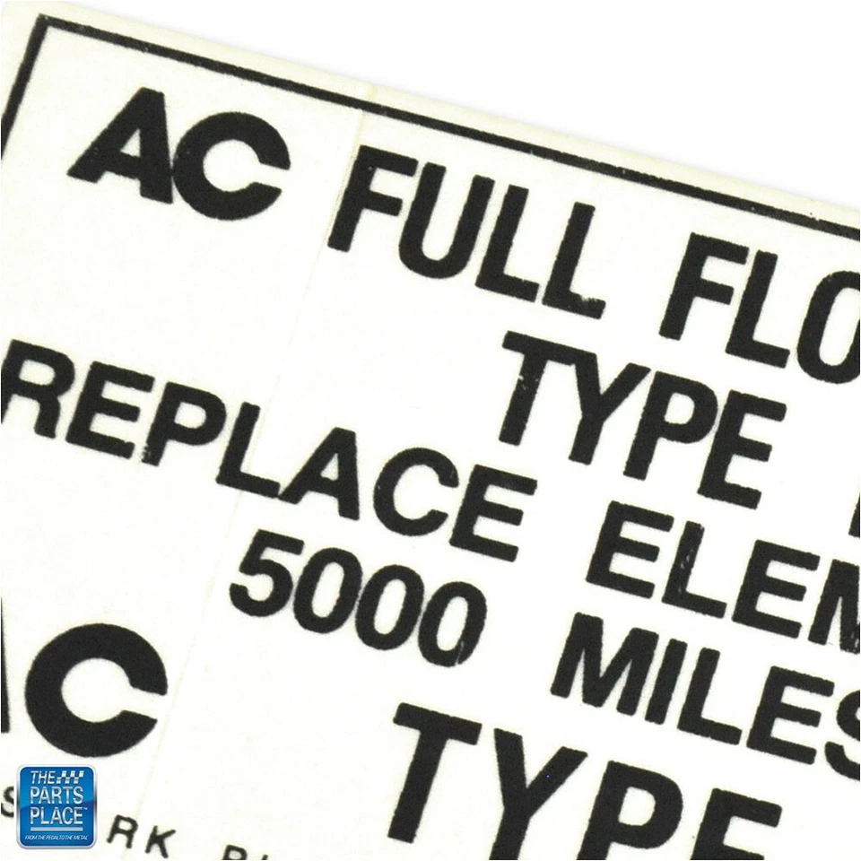 1950-1959 Oldsmobile 98 масляный фильтр канистра этикетка DO0075 EA - Изображение 2 из 2