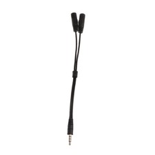 3.5mm Stereo 1 Male To 2 Female Jack Earphone/Mic Y Splitter Adapter Cable